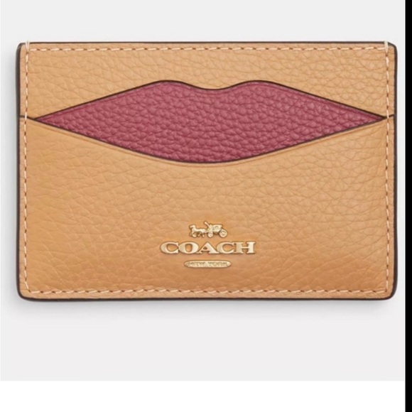 NWT COACH LIPS 👄 CARD HOLDER still in protective wrap - Picture 2 of 6
